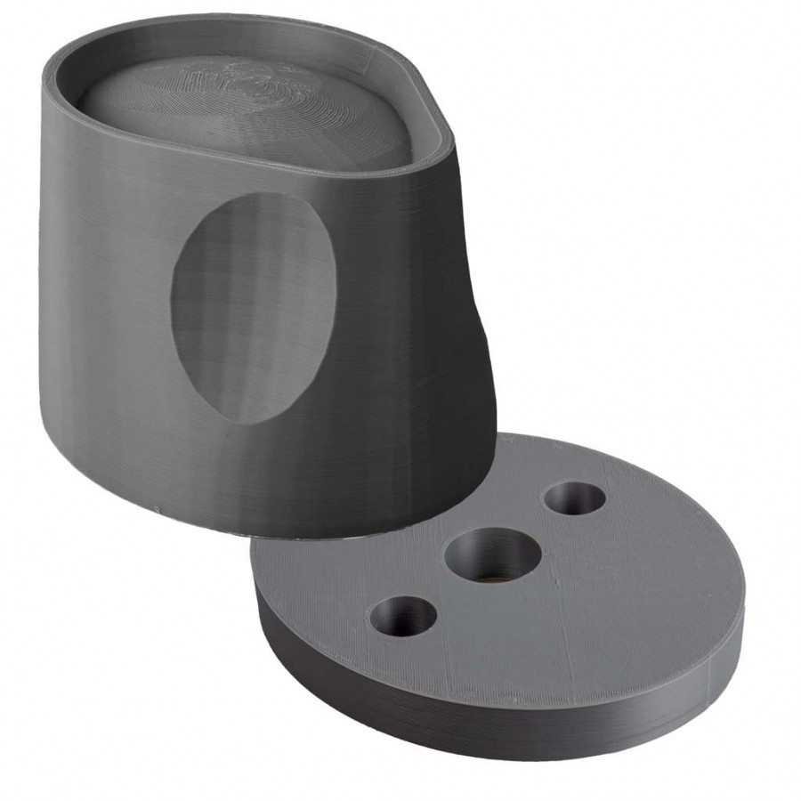 Cowboy Hat Block + Adjustable Base Set – PLA Hatmaking Tools – Sizes 52 to 64