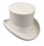 Chistera Blanca en Lana Merina – WikyPepe Hats