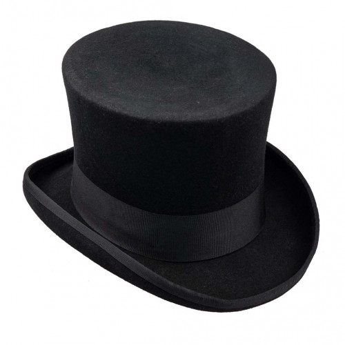 Chistera Negra Artesanal – Lana Merina 220 g | WikyPepe Hats